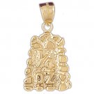 14K GOLD NUGGET CHARM #5766