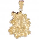 14K GOLD NUGGET CHARM #5765