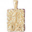 14K GOLD NUGGET CHARM #5762