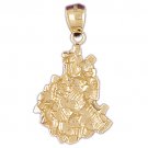 14K GOLD NUGGET CHARM #5759