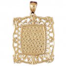 14K GOLD CHARM - ENGRAVABLE PLATE #5778 14K GOLD CHARM - ENGRAVABLE PLATE #5778