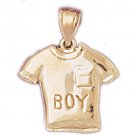 14K GOLD BABY CHARM - VEST #5957