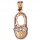 14K GOLD BABY CHARM - BABY BOOT #5940