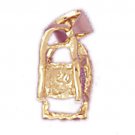 14K GOLD BABY CHARM - HIGHCHAIR #5920