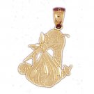 14K GOLD BABY CHARM - STROK & BABY #5909
