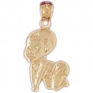 14K GOLD BABY CHARM #5903