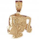 14K GOLD CHILDREN'S CHARM - A GIRL #5893