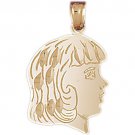 14K GOLD CHILDREN'S CHARM - A GIRL #5879