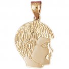 14K GOLD CHILDREN'S CHARM - A BOY #5878