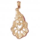 14K GOLD MISCELLANEOUS CHARM - CLOWN #6062
