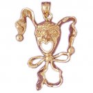 14K GOLD MISCELLANEOUS CHARM - CLOWN #6057
