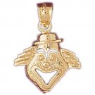 14K GOLD MISCELLANEOUS CHARM - CLOWN #6029