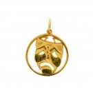 14K GOLD DRAMA MASK CHARM #6300