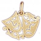 14K GOLD MISCELLANEOUS CHARM - DRAMA MASK #6104
