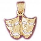 14K GOLD MISCELLANEOUS CHARM - DRAMA MASK #6097