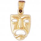 14K GOLD MISCELLANEOUS CHARM - DRAMA MASK #6090