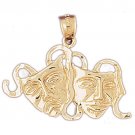 14K GOLD MISCELLANEOUS CHARM - DRAMA MASK #6086