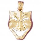 14K GOLD MISCELLANEOUS CHARM - DRAMA MASK #6085