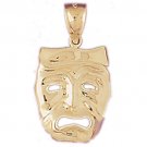 14K GOLD MISCELLANEOUS CHARM - DRAMA MASK #6082