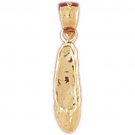 14K GOLD MISCELLANEOUS CHARM - BALLERINA SHOE #6114
