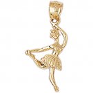14K GOLD CHARM - BALLERINA #6200