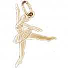 14K GOLD CHARM - BALLERINA #6138