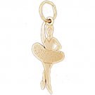14K GOLD CHARM - BALLERINA #6137