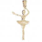 14K GOLD CHARM - BALLERINA #6133
