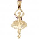 14K GOLD CHARM - BALLERINA #6132
