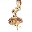 14K GOLD CHARM - BALLERINA #6131
