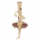 14K GOLD CHARM - BALLERINA #6130