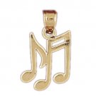 14K GOLD MUSIC CHARM - NOTES #6278