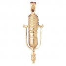 14K GOLD MUSIC CHARM - MICROPHONE #6249