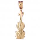 14K GOLD MUSIC CHARM - VIOLIN #6228