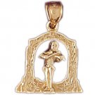14K GOLD MUSIC CHARM - VIOLONCELLO #6225