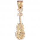 14K GOLD MUSIC CHARM - VIOLIN #6224
