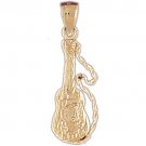 14K GOLD MUSIC CHARM - GUITAR #6216