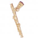 14K GOLD MUSIC CHARM - CLARINET #6204