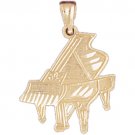 14K GOLD MUSIC CHARM - GRAND PIANO #6192