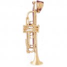 14K GOLD MUSIC CHARM - FRENCH HORN #6175
