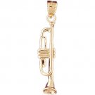 14K GOLD MUSIC CHARM - FRENCH HORN #6174