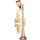 14K GOLD MUSIC CHARM - TRUMPET #6166