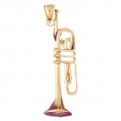 14K GOLD MUSIC CHARM - TRUMPET #6164