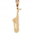 14K GOLD MUSIC CHARM - SAXOPHONE #6163