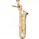 14K GOLD MUSIC CHARM - SAXOPHONE #6157