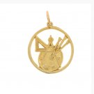 14K GOLD ARTIST PALLET CHARM #6295