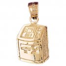 14K GOLD CHARM - POSTBOX #7015