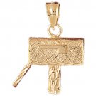 14K GOLD CHARM - POSTBOX #7014