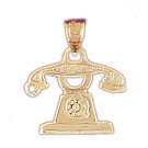 14K GOLD CHARM - PHONE #6581