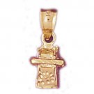 14K GOLD CHARM - PHONE #6579
